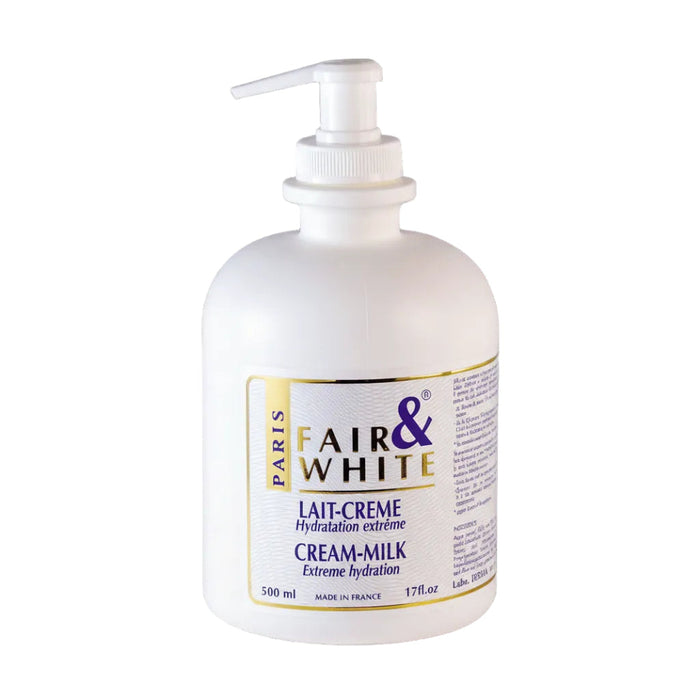 Fair & White Hydrating Extreme Cream Milk 500ml for soft smooth hydrated skin