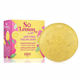 Fair and white lemon peeling soap 200g brightening exfoliating cleansing bar smooth skin glow