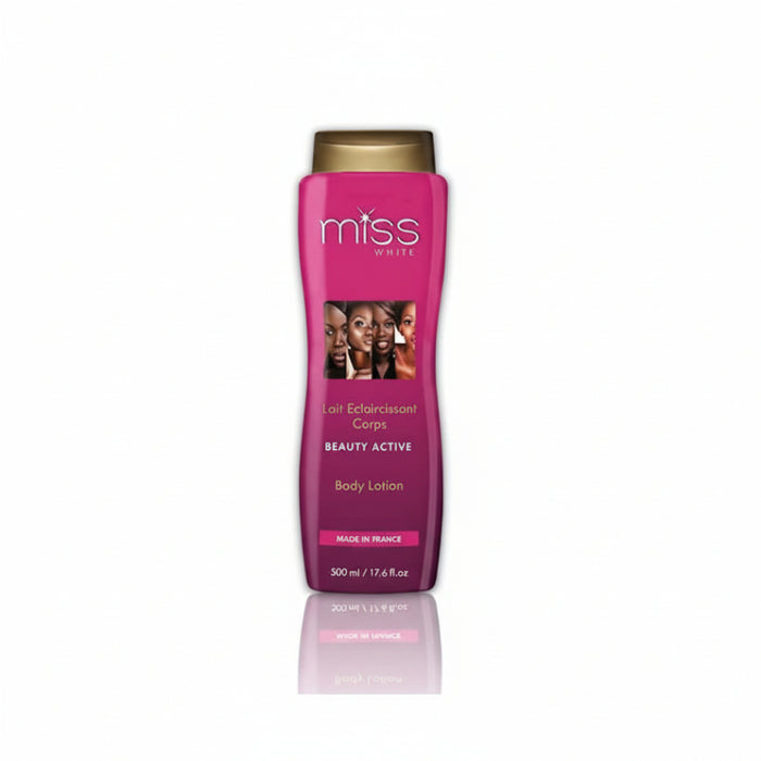 Fair & White Miss White Beauty Active Lightening Body Lotion 500ml for even glowing skin
