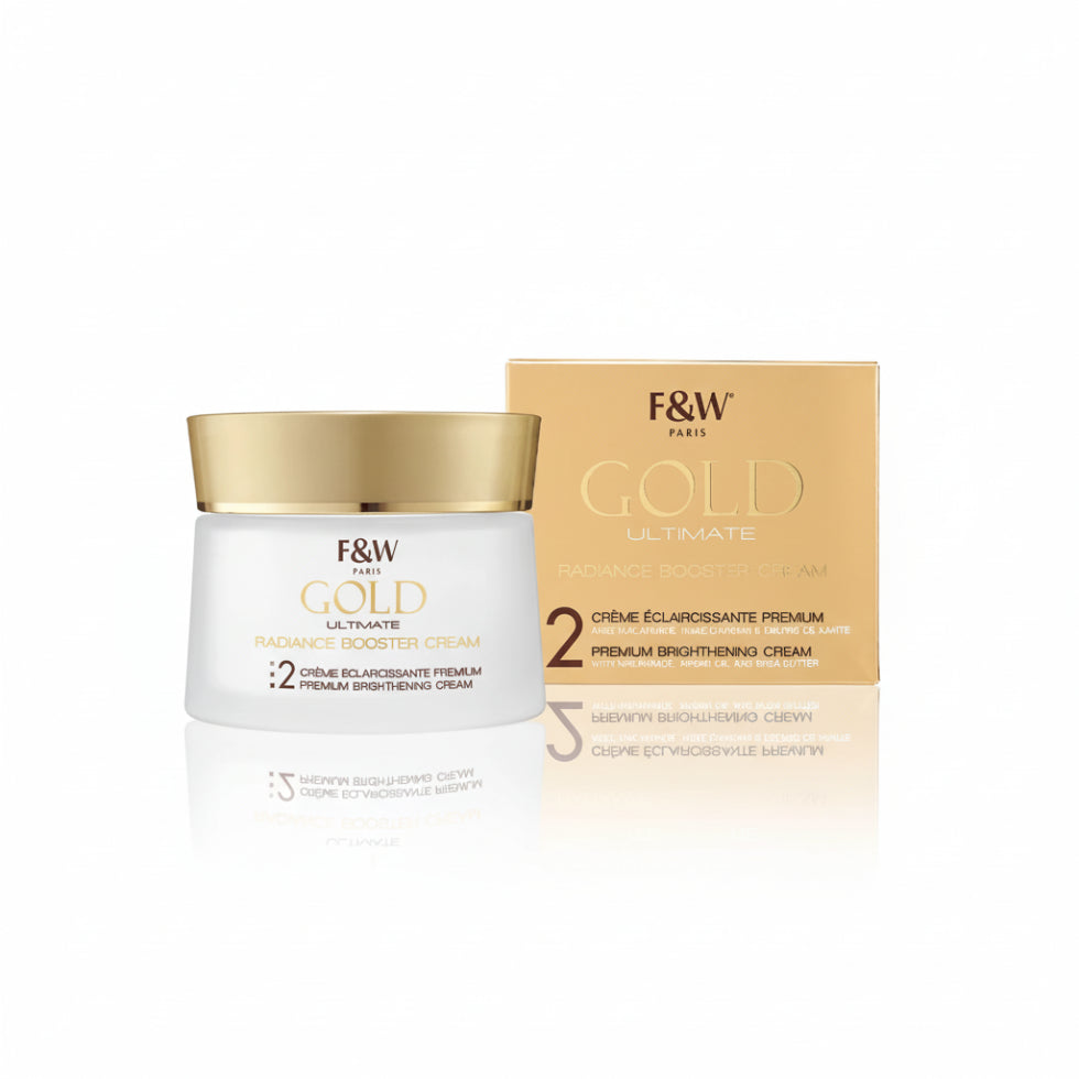 Fair & White Paris Gold Radiance Booster Cream 180ml for smooth glowing skin
