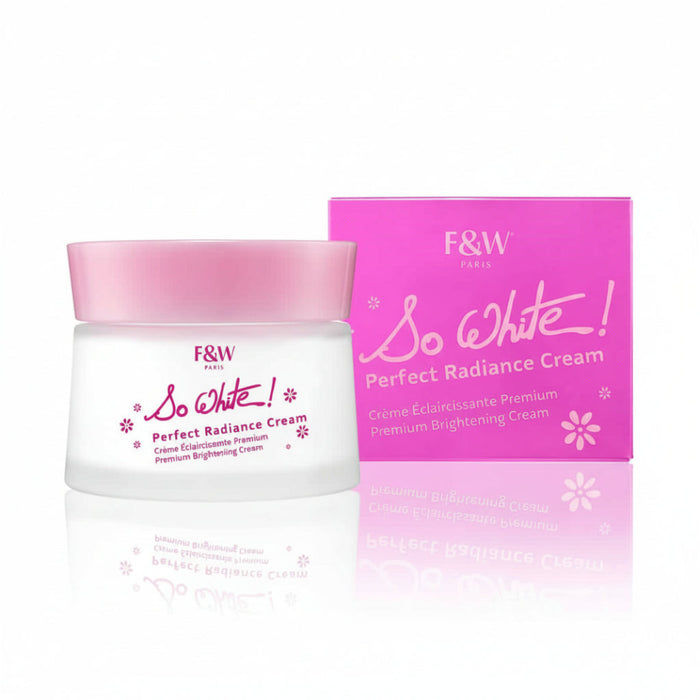 Fair and white so white radiance cream 180ml brightening glow cream smooth even skin tone