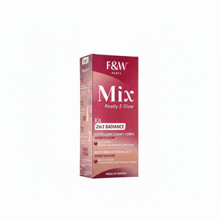 Fair and white ready 2 glow 2 in 1 radiance kit 400ml brightening exfoliating skincare set