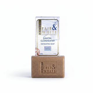 Fair & White Savon Gommant Exfoliating Soap 200g for smooth radiant glowing skin
