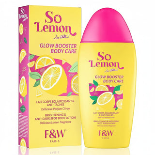 Fair and white so lemon glow booster body lotion 500ml brightening hydrating smooth skin