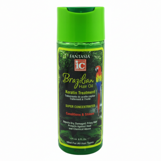 Fantasia IC brazilian hair oil keratin treatment 171ml repair shine hair treatment for smooth frizz free soft healthy and strengthened hair care solution