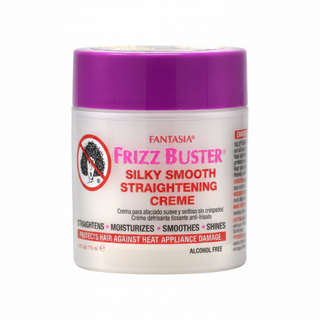 Fantasia IC frizz buster silky smooth straightening creme 178ml sleek frizz free hair cream for smooth shiny straight hairstyles and humidity control
