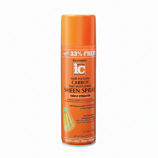 Fantasia IC hair polisher carrot sheen spray triple strength 534ml nourish shine hair spray for soft glossy frizz free healthy hair with long lasting shine