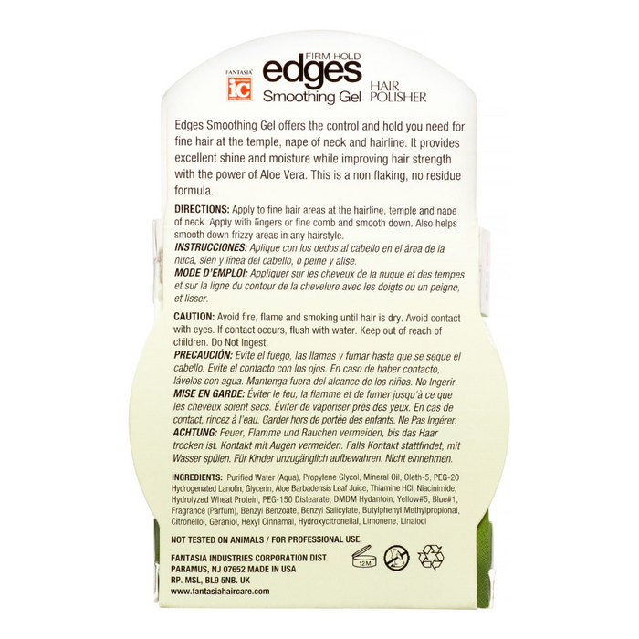 Fantasia IC Edge Gel 85g | Firm Hold & Sleek Edge Control