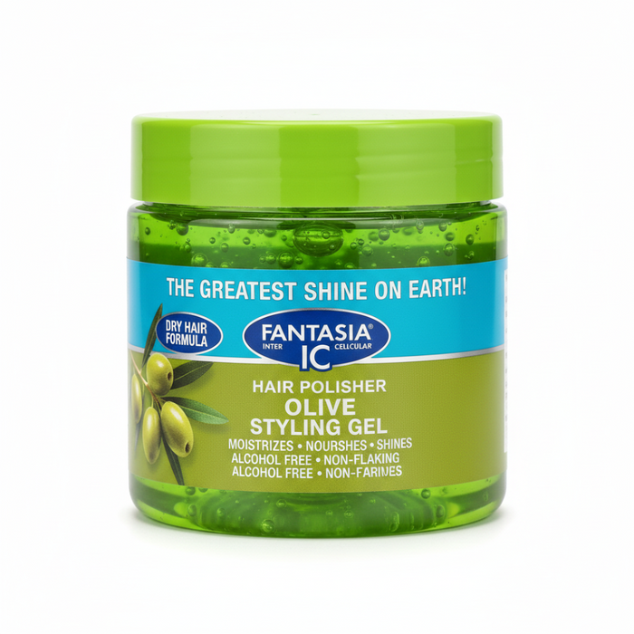 Fantasia IC Olive Sparkle Gel 473ml | Shine, Hold & Nourish Hair