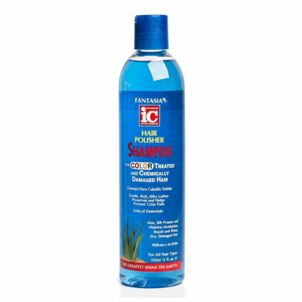 Fantasia IC hair polisher shampoo for color treated hair 355ml color protection gentle cleansing hydrating shampoo for vibrant shiny healthy hair