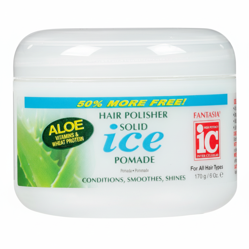 Fantasia IC hair polisher solid ice pomade 170g strong hold shine frizz control styling pomade for sleek smooth long lasting hairstyles