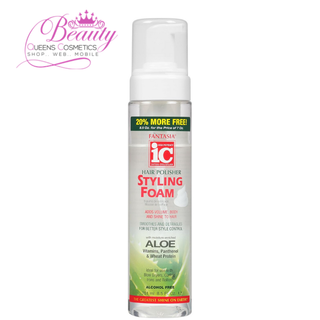 Fantasia IC Hair Polisher Styling Foam 251ml | Volume, Shine & Heat Protection