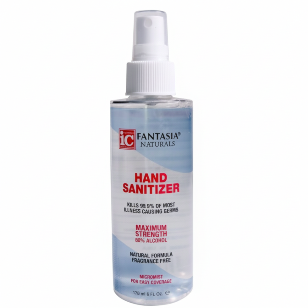 Fantasia IC hand sanitizer 178ml 70 percent alcohol moisturizing germ killing quick dry non sticky hand cleaner