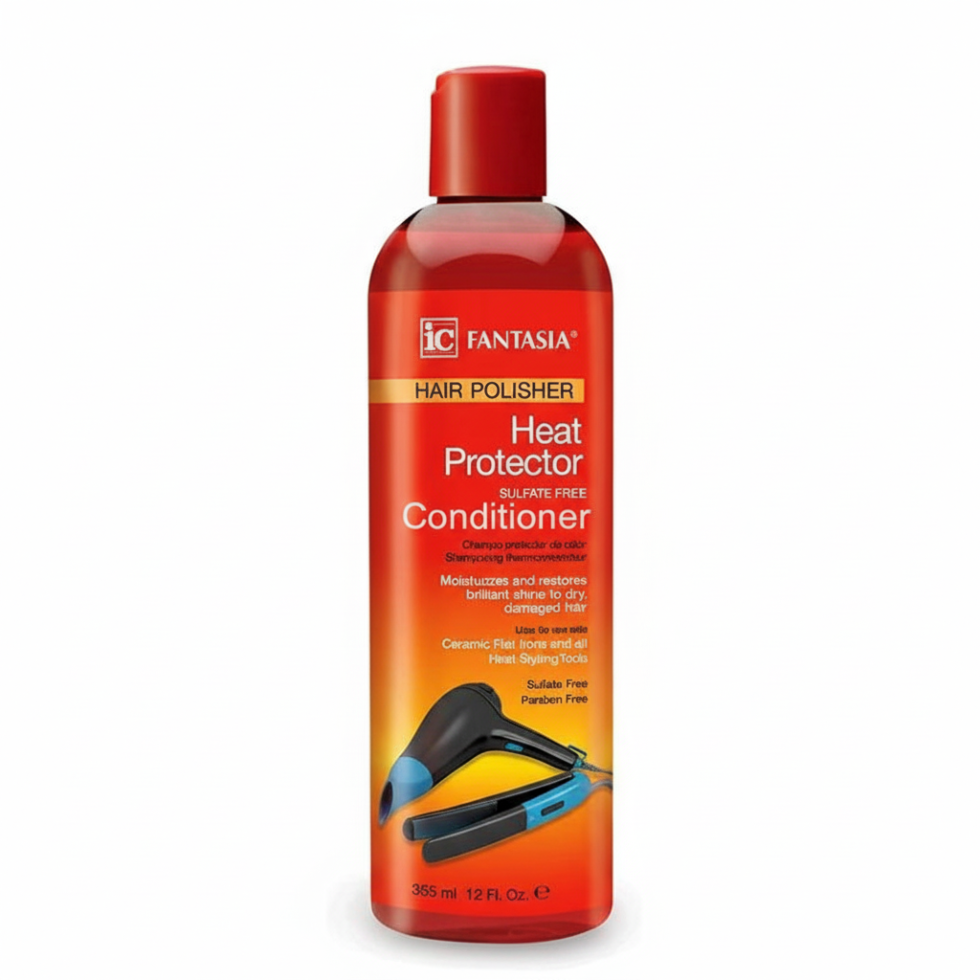 Fantasia IC hair polisher heat protector sulfate free conditioner 355ml nourish protect shine hair conditioner for smooth soft frizz free healthy hair