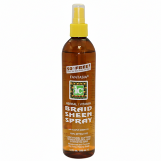 Fantasia IC herbal vitamin braid sheen spray 355ml moisturizing shine boosting braid spray for soft hydrated healthy protective styles