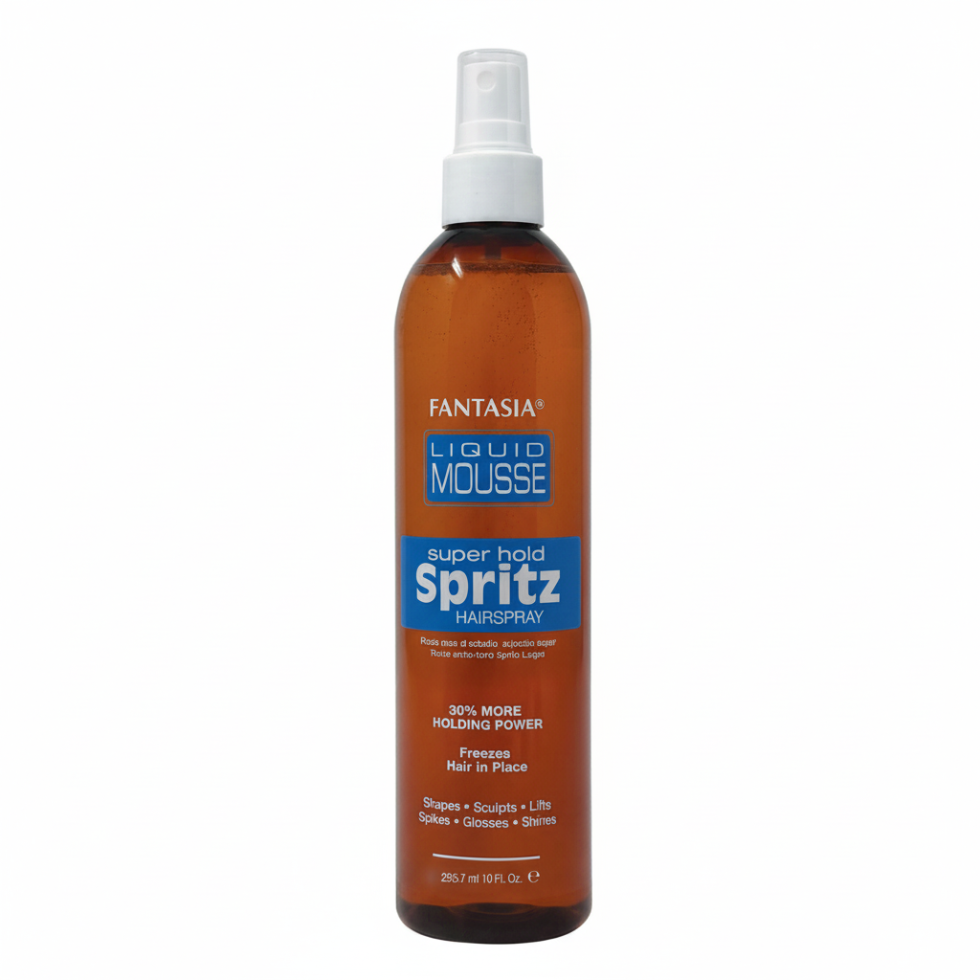 Fantasia IC liquid mousse super hold spritz hairspray 295.7ml extra strong hold frizz control styling spray for smooth shiny long lasting hair
