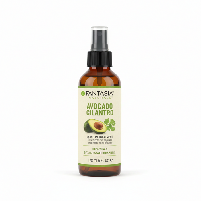 Fantasia IC naturals avocado cilantro leave in treatment 178ml vegan hair strengthening hydrating anti frizz leave in for soft smooth healthy hair