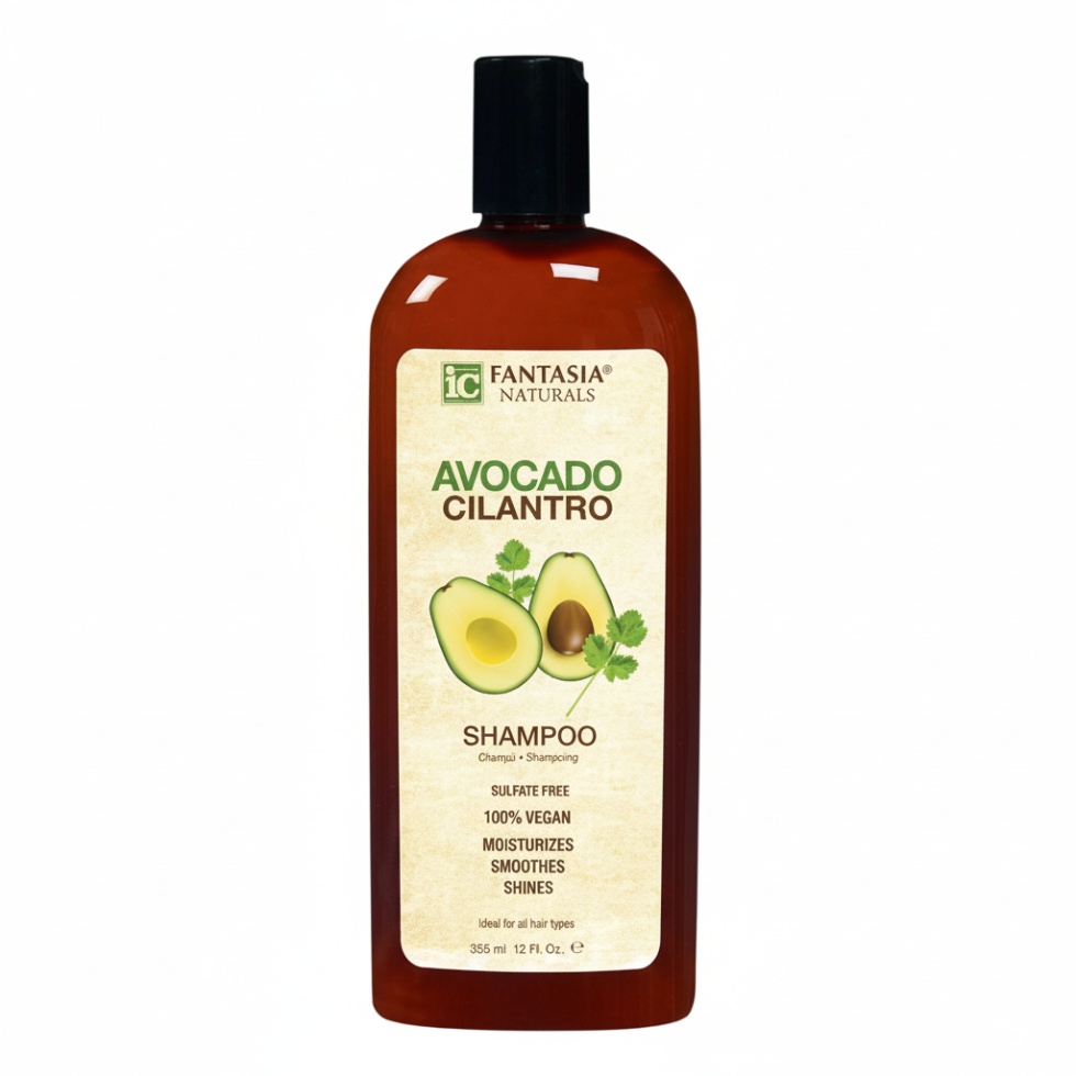 Fantasia IC naturals avocado cilantro shampoo 178ml sulfate free nourishing hydrating hair cleanser for soft healthy hair
