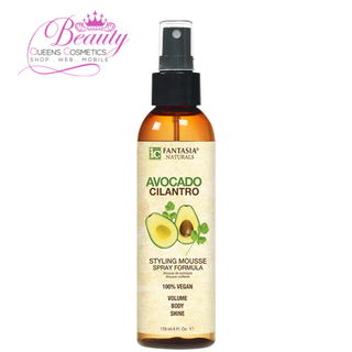 Fantasia IC Naturals Avocado Cilantro Styling Mousse Spray Formula 178ml | Volume & Heat Protection