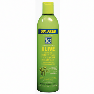 Fantasia IC Hair Polisher Olive Leave-In Nutritional Hair & Scalp Treatment 355ml | Triple Strength Care