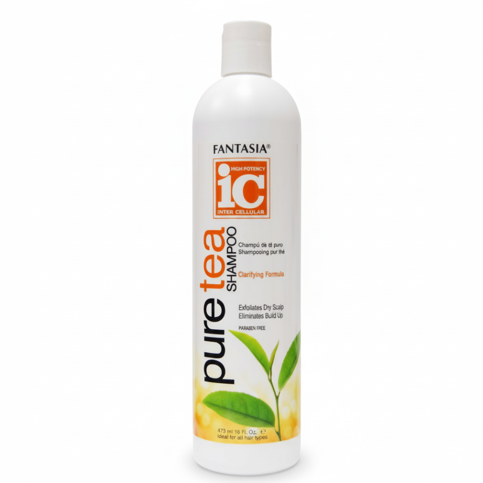 Fantasia IC pure tea shampoo 473ml nourishing revitalizing hydrating hair cleanser for soft smooth shiny healthy hair
