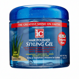 Fantasia IC hair polisher styling gel for color treated hair 16oz hold shine color safe hair gel for smooth frizz free vibrant styles
