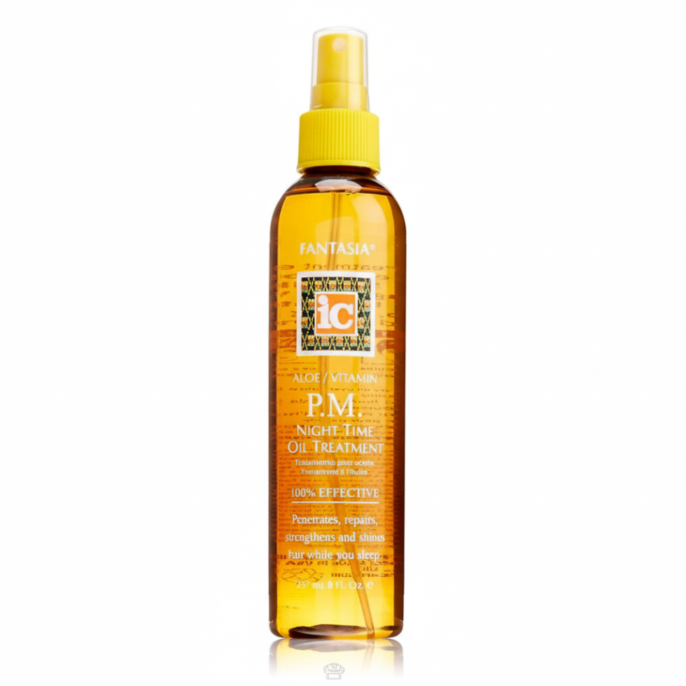 Fantasia IC aloe vitamin night time oil treatment 237ml overnight hair and skin repair hydrating nourishing soft smooth healthy shine
