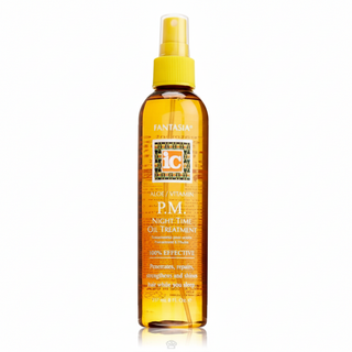 Fantasia IC aloe vitamin night time oil treatment 237ml overnight hair and skin repair hydrating nourishing soft smooth healthy shine