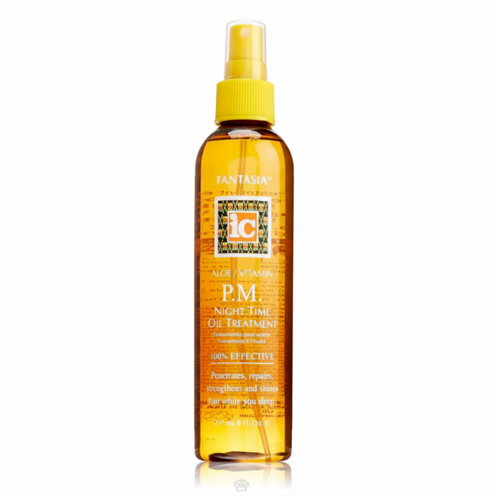 Fantasia IC aloe vitamin night time oil treatment 237ml overnight hair and skin repair hydrating nourishing soft smooth healthy shine