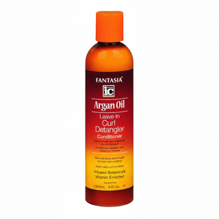 Fantasia IC Argan Oil Leave In Curl Detangler 237ml hydrating curl conditioner for frizz control detangling and defined soft healthy looking curls