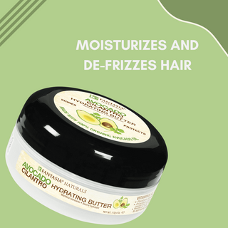 Fantasia IC naturals avocado cilantro hydrating butter 113g deep moisturizing anti frizz hair butter for soft smooth shiny healthy hair