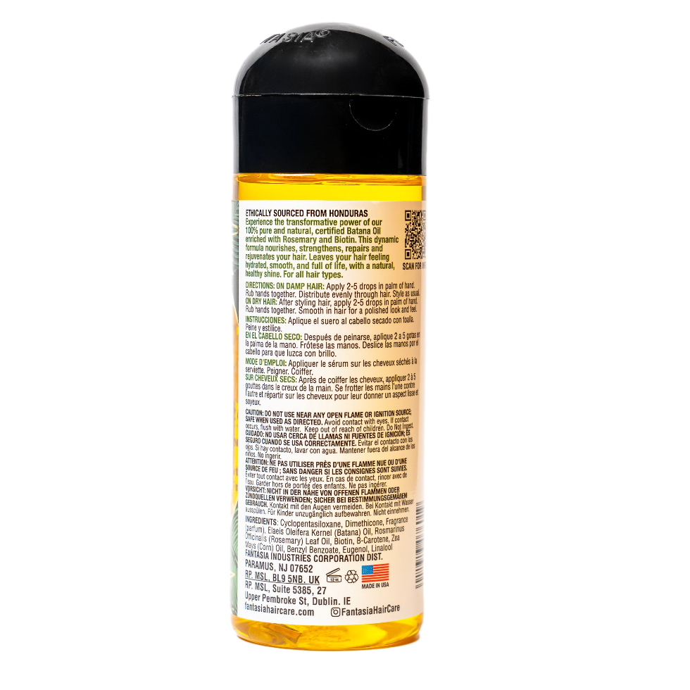 Fantasia ic batana oil serum 6 oz hair shine frizz control smoothing serum