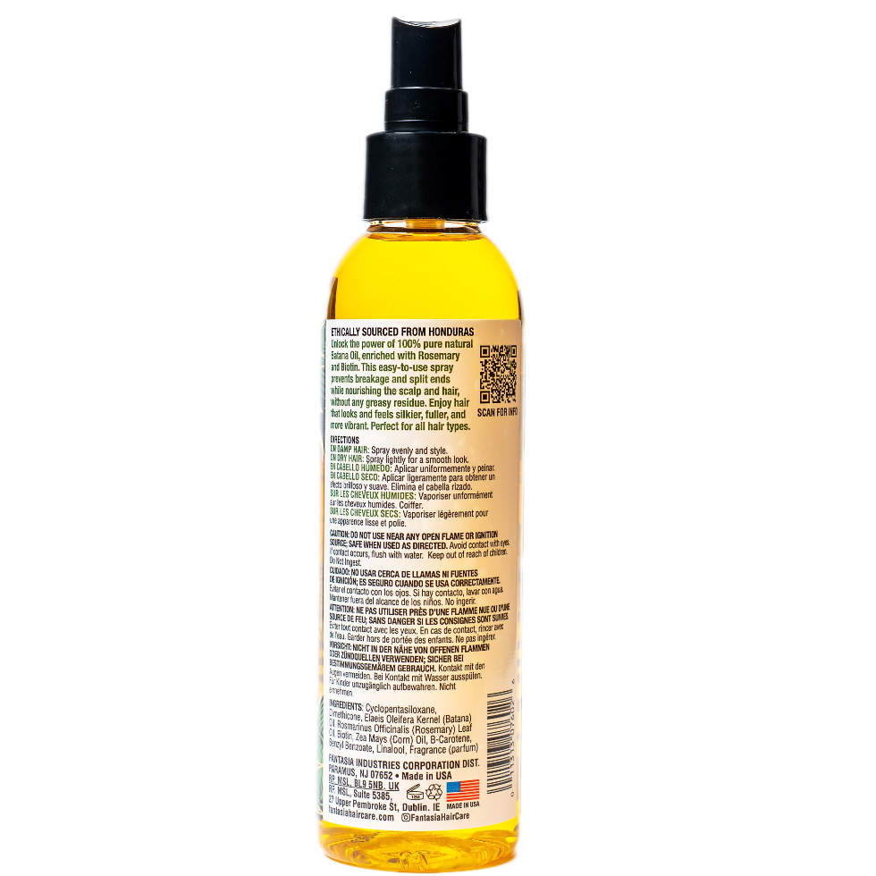 Fantasia ic batana oil spray treatment 6 oz hair repair and scalp nourishing spray