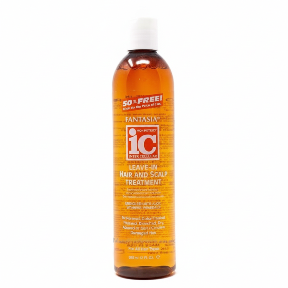 Fantasia IC Coconut Leave In Treatment 355ml moisturizing hair care for shine frizz control and smooth soft manageable healthy looking hair