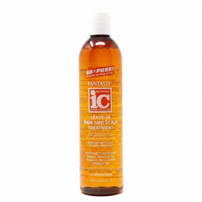Fantasia IC Coconut Leave In Treatment 355ml moisturizing hair care for shine frizz control and smooth soft manageable healthy looking hair