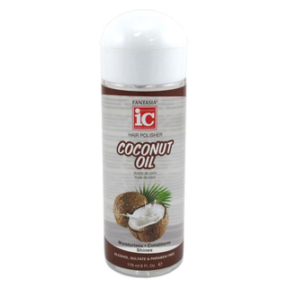 Fantasia IC coconut oil hair polisher 178ml moisturize shine protect hair serum for frizz free smooth glossy and healthy looking hair styling treatment