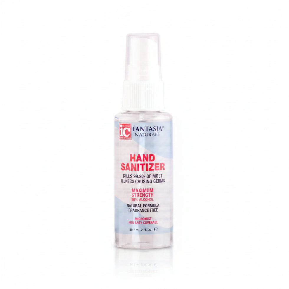 Fantasia IC natural hand sanitizer 59ml 80 percent alcohol fragrance free quick drying travel size hand cleaner