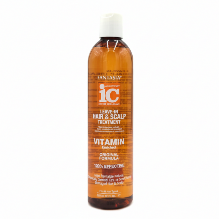 Fantasia IC leave in hair and scalp treatment 355ml vitamin enriched moisturizing repairing nourishing hair care