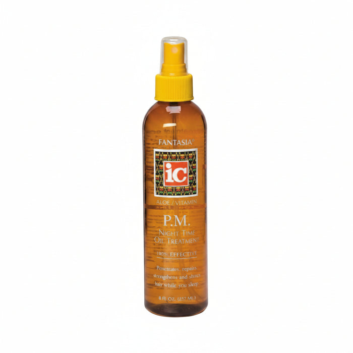 Fantasia IC PM night time oil treatment 237ml overnight hair repair hydrating nourishing shine enhancing oil for soft smooth healthy hair
