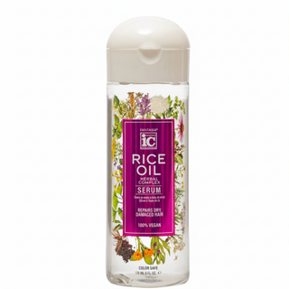 Fantasia IC rice oil herbal complex serum 178ml hydrating smoothing shine enhancing hair serum for soft silky frizz free hair
