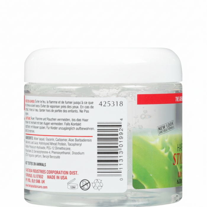 Fantasia IC hair polisher styling gel with spark lites 454g shine volume long lasting hold hair gel for smooth glossy frizz free defined styles