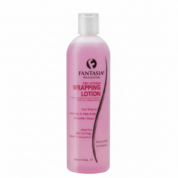 Fantasia pro vitamin wrapping lotion 355ml nourishing protecting styling hair wrap setting lotion for smooth shiny long lasting styles