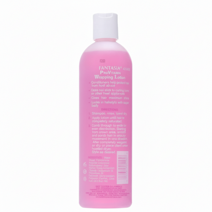 Fantasia pro vitamin wrapping lotion 355ml nourishing protecting styling hair wrap setting lotion for smooth shiny long lasting styles