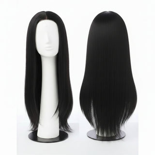 feme outre converti cap slaycation 26 inch shade 1 jet black half wig afro straight texture black wig product