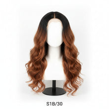 feme outre converti cap slaycation 26 inch s1b30 black auburn half wig afro straight texture wig product