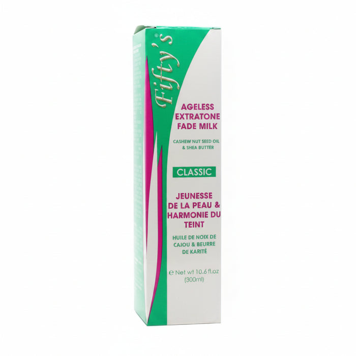 fiftys ageless extratone fade milk classic 300ml jeunesse de la peau harmonie du teint brightening even tone body lotion smooth radiant healthy skin care