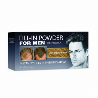 fill in powder for men light brown blonde 0.24oz hair thickening powder hair loss concealer grooming