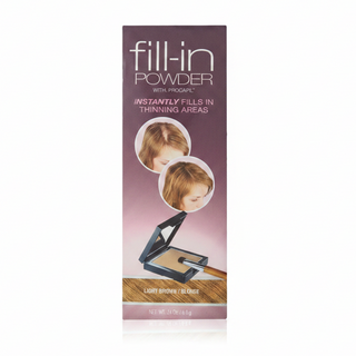 fill in powder with procapil pack of 3 light brown hair thickening powder hair loss concealer grooming
