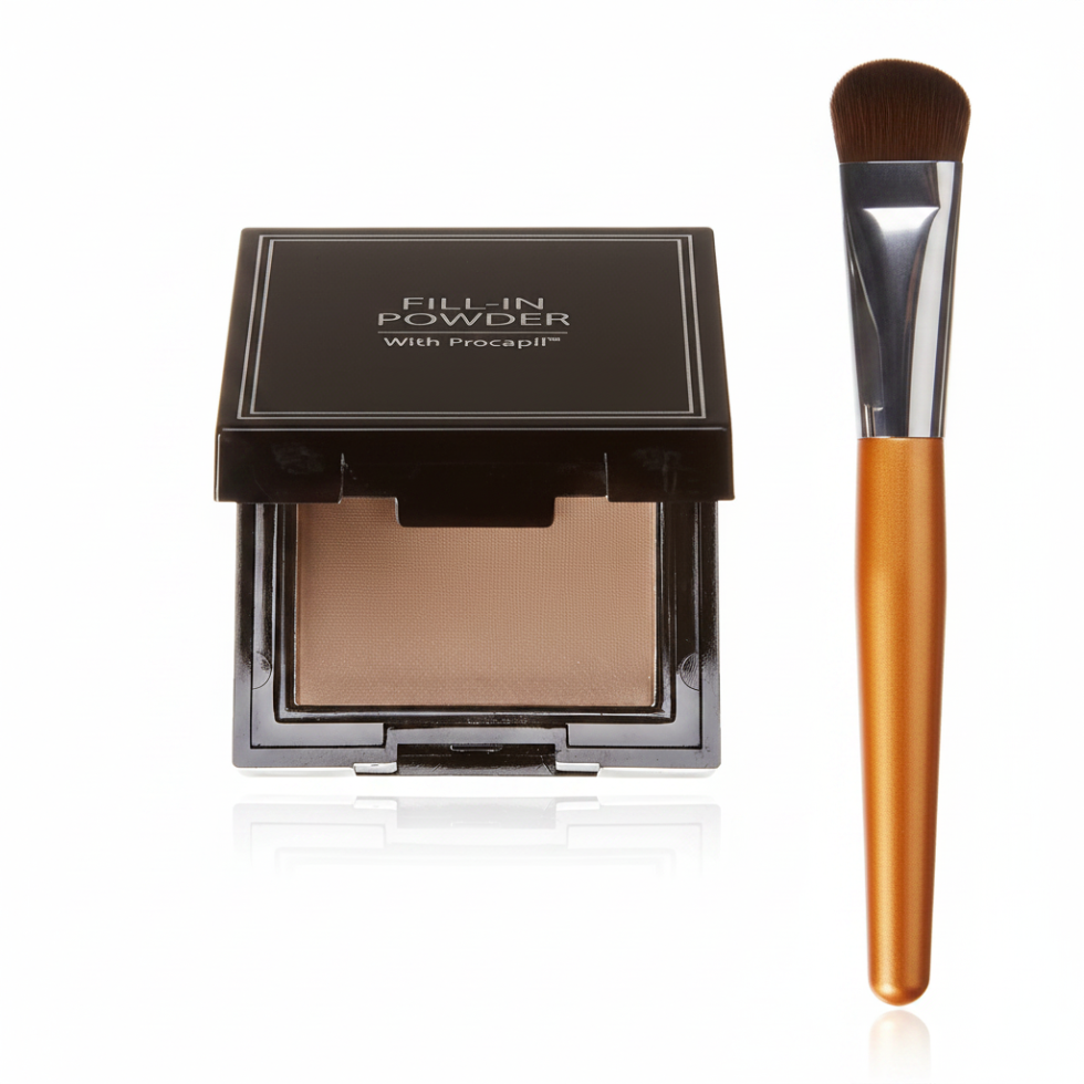 fill in powder with procapil pack of 3 light brown blonde hair thickening powder hair loss concealer