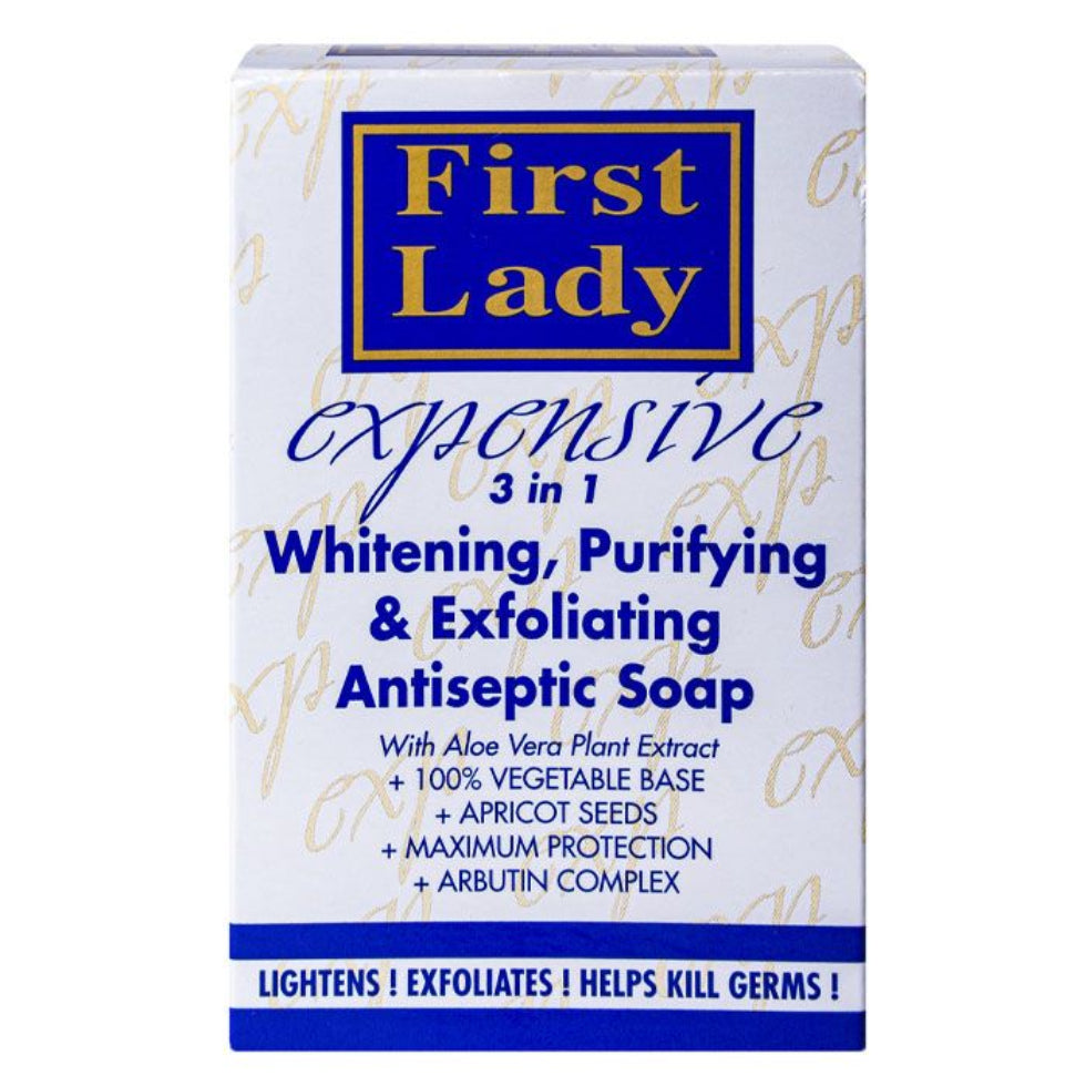 First Lady 3 in 1 whitening soap 200g purifying exfoliating antiseptic for smooth bright skin